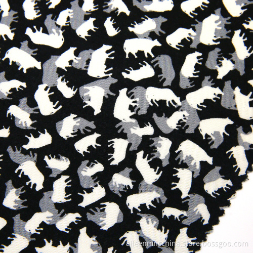 viscose reactive print fabric in tige design